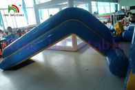 Commercial 0.9mm PVC Tarpaulin Inflatable Big Air Slide For Water Park