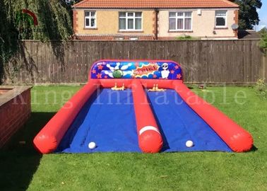 Customized Ourdoor Inflatable Sports Games , Airtight PVC Human Bowling Ball