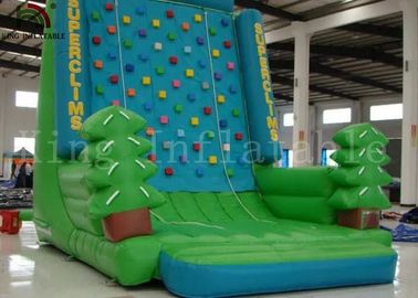 Forest Immersive Rock Climbing 0.55mm PVC Inflatable Sports Games / Climbing Wall