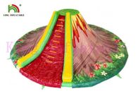 Round Volcano PVC Inflatable Dry Slide / Blow Up Slide For Rental Business