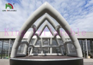 White PVC Inflatable Event Tent With Sydney Opera House Shape And Transparent Roof