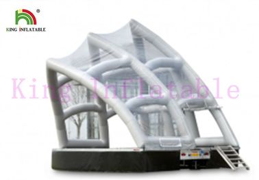 White PVC Inflatable Event Tent With Sydney Opera House Shape And Transparent Roof