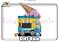 Commercial Colorful PVC Ice Cream Van Inflatable Jumping Castle Kids Jumping Space