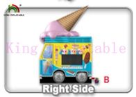 Commercial Colorful PVC Ice Cream Van Inflatable Jumping Castle Kids Jumping Space
