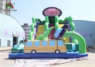 Customized PVC Blow Up Escape From Carnivorous Plant Dry Slide For Rentals