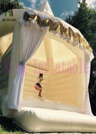 0.4mm PVC / Oxford Fabric White Inflatable Wedding Tent / Inflatable Outdoor Tent With CE Blower