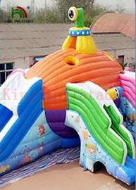 Submarine Inflatable Water Slide Colorful Digital Printing For Kids