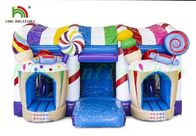 Kids Inflatable Jumping Castle Amazing Candy / Ice Cream World Design
