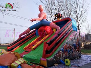 Customize Spiderman Multiplay Inflatable Obstacle Course  2 Years Warranty