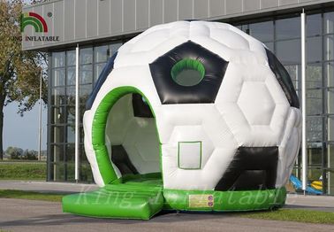 Multicolored Football Blow Up Bouncy House Durable 0.55mm PVC Tarpaulin Material