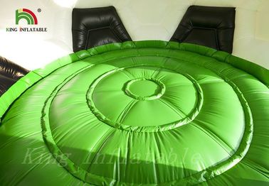 Multicolored Football Blow Up Bouncy House Durable 0.55mm PVC Tarpaulin Material