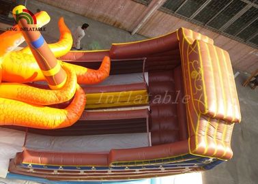 PVC Tarpaulin Commercial Inflatable Dry Slide Fire retardant Slide For Adults / Kids