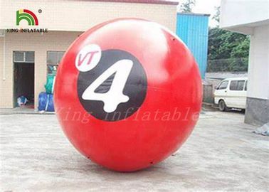 Red 0.8mm PVC / PTU 2m Diameter Inflatable Walk On Water Ball With Printing