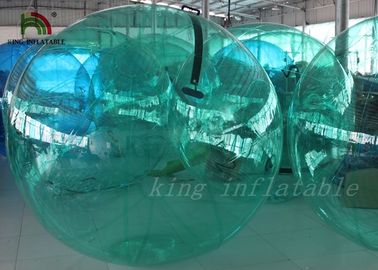 Green or Blue Transparent Water Walking Ball , Inflatable Water Ball By PVC / PTU