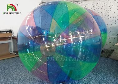 1.0 mm PVC Stripe colorful Blow Up Water Walking Ball For Amusement Park