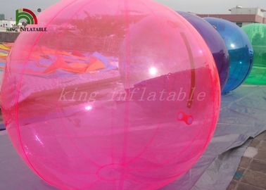 Durable colorful Inflatable Walk On Water Ball 2m Dia 1.0mm Waterproof PVC For Rental