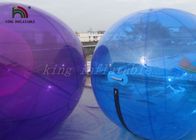Durable colorful Inflatable Walk On Water Ball 2m Dia 1.0mm Waterproof PVC For Rental