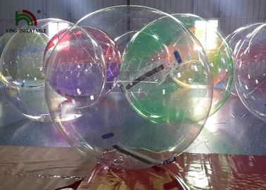 1.0 mm Transparent PVC / TPU Inflatable Walk On Water Ball EN71 Standard