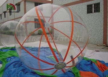 Colorful Strings Durable PVC / PTU Inflatable Walking Water Ball By Hot Air Welding Machine