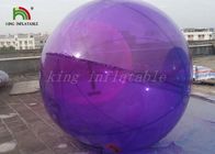 Purple / Blue Large 1.0mm PVC Inflatable Walk On Water Ball 2m Diameter For Pool or Lake