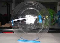 Transparent Family Amusement Inflatable Walk On Water Ball 1.0mm PVC / PTU Ball