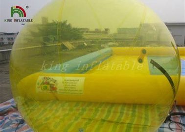 Yellow Ball Inflatable Walk On Water Ball For Children Amusement