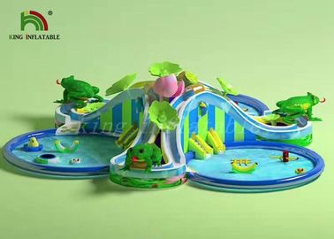 Funny Large Inflatable Water Parks , Children Floating Playgrounds EN71-2-3 Certificate