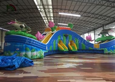 Funny Large Inflatable Water Parks , Children Floating Playgrounds EN71-2-3 Certificate