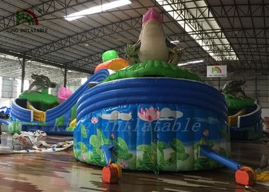 Funny Large Inflatable Water Parks , Children Floating Playgrounds EN71-2-3 Certificate