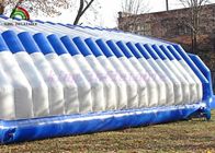 Durable PVC Outdoor Giant Inflatable Event Tent White / Blue Color