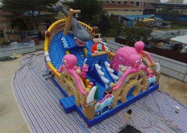 Multicolored PVC Blow Up Combo Play Playground Ocean World Park For Amusement