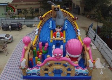 Multicolored PVC Blow Up Combo Play Playground Ocean World Park For Amusement