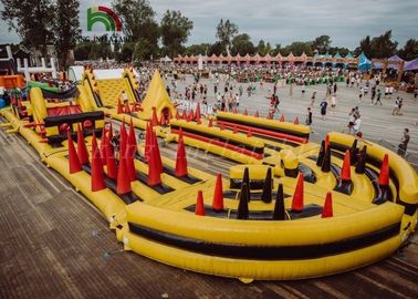 EN14960 Inflatable Sports Games / Inflatable Obstacle Course With CE Blower