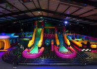 Customized Size Inflatable Amusement Park For Kids Anti - Ruptured