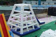 Commercial Inflatable Water Toy Floating Slide Game / Aqua Slides for Sea , Lake