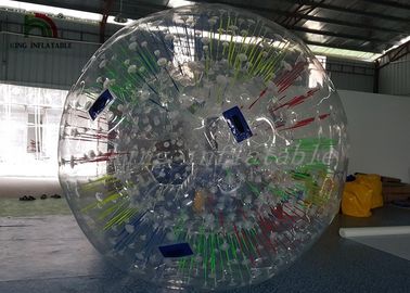 Customize 1.0mm PVC Inflatable Zorb Ball With Colorful Glow For Business Use