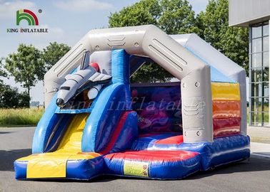 Fantastic Universe Trip Commercial Bounce Houses With Rocket Slide CE UL