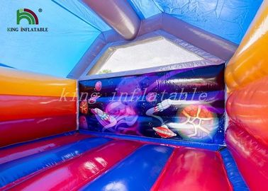 Fantastic Universe Trip Commercial Bounce Houses With Rocket Slide CE UL