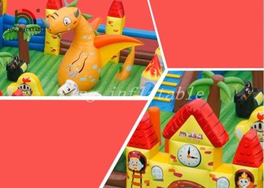 Outdoor Giant Inflatable Amusement Park Colorful PVC Tarpaulin Combo Playground