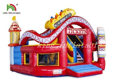 Happy World Inflatable Amusement Park Durable PVC Combo Playground For Toddler