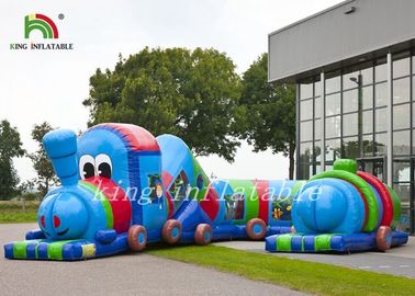 Colorful Tarpaulin Blow Up Multiplay Train Tunnel Children Amusement Playground