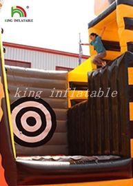 Yellow / Black Inflatable Combo Sport Playground By PVC Tarpaulin For Kids