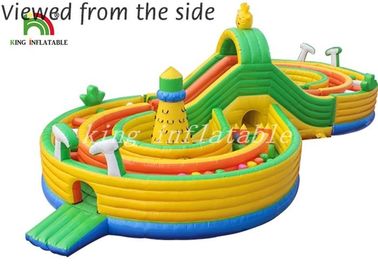 Bright Color Inflatable Combo Playground Multiplay Amusement Field For Kids