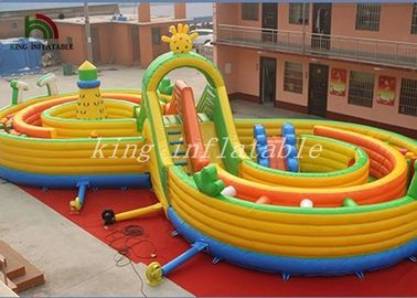 Bright Color Inflatable Combo Playground Multiplay Amusement Field For Kids