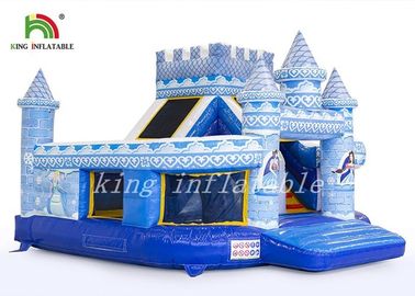 Durable PVC Palace Castle Inflatable Jumping Castle Combo Slide Digital Printed