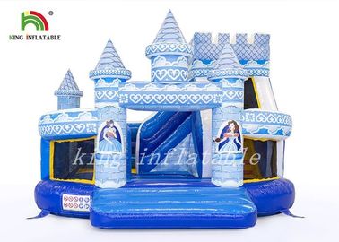 Durable PVC Palace Castle Inflatable Jumping Castle Combo Slide Digital Printed