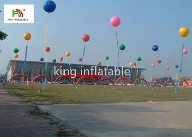 3m Diameter PVC Red Inflatable Advertising Products / Giant Advertising Balloons