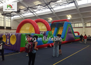 Customized Small PVC Inflatabel Obstacle Sport Games With Slide For All Ages