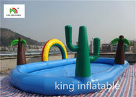 Fire - Retardant Jungle Inflatable Elliptic Pool Ranibow For Outdoor
