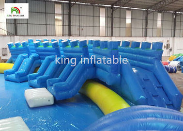 Giant Cartoon Inflatable Swimming Pool With Two Side Slide Double Sewing